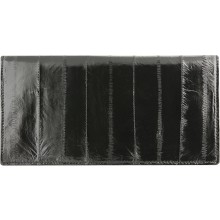 Genuine eel leather wallet EELMS109-A Black