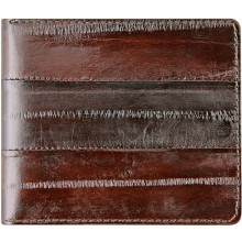Genuine eel leather money clip EELMC01 Brown