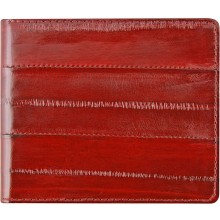 Genuine eel leather money clip EELMC01 Burgundy