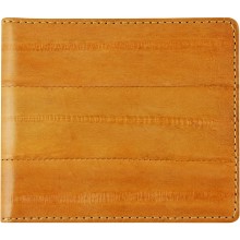 Genuine eel leather money clip EELMC01 Orange