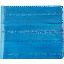 Genuine eel leather money clip EELMC01 Turquoise