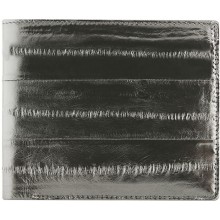 Genuine eel leather wallet EELMS107-A Black