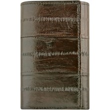 Genuine eel leather key holder EELMS110 Brown