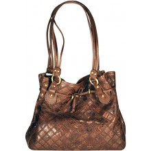 Genuine alligator leather bag FCM103Z Brown