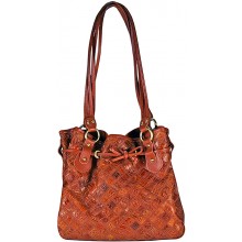 Genuine alligator leather bag FCM103Z Tan