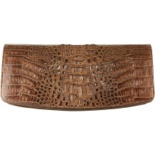 Genuine alligator leather clutch bag FCM186 Brown