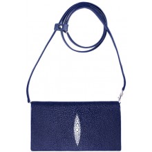 Genuine stingray leather bag FR09 Blue