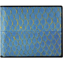 Genuine fish leather wallet FSW003 Sky Blue