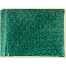 Genuine fish leather wallet FSW005 GL Green