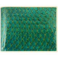 Genuine fish leather wallet FSW006 GL Green