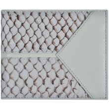 Genuine fish leather wallet FSW2163 White