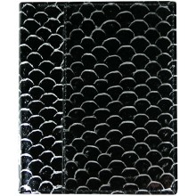Genuine fish leather wallet FW007 GL Black