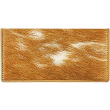 Genuine goat leather with hair on wallet GHW011 Camel