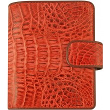 Genuine alligator leather wallet HKCM7-T23 Red