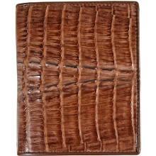 Genuine alligator leather wallet HKCM7T03 Brown