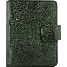 Genuine alligator leather wallet HKCM7-T23 Black