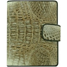Genuine alligator leather wallet HKCM7-T23 Natural