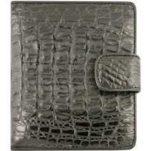 Genuine alligator leather wallet HKCM-B23 Black