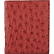 Genuine ostrich leather exclusive wallet HKOS99-13 Burgundy
