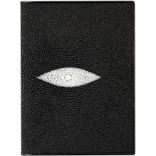 Genuine stingray leather wallet HKR24 Black