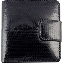 Genuine snake leather wallet HKSN51 Black