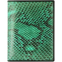 Genuine python leather wallet HKSN Green