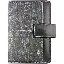 Genuine chicken leather organizer case HORG1 Black