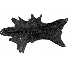 Genuine hen skin HSKIN01 Black