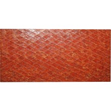 Genuine chicken leather panel HSKPAN01 Reddish Brown