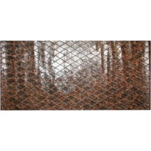 Genuine chicken leather panel HSKPAN02 Antique Brown