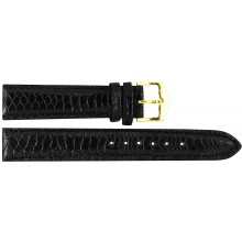 Genuine chicken / hen leather watch band HWB001 Black