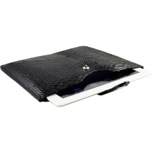 Genuine python leather iPad 2 / iPad 3 sleeve IPAD2-3-SL01PT Black