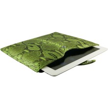 Genuine python leather iPad 2 / iPad 3 sleeve IPAD2-3-SL01PT Green