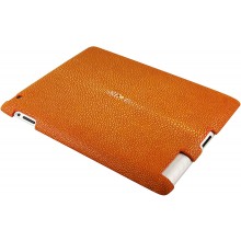 Genuine stingray leather iPad 2 case IPAD2-CP10SA Orange