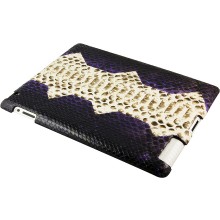 Genuine python leather iPad 2 case IPAD2-PT11 Violet / Natural