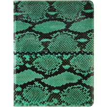 Genuine python snake leather iPad 2 case IPAD2-PT38 Green