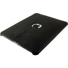 Genuine lizard leather iPad case IPAD-LIZ01 Black