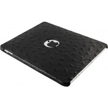 Genuine ostrich leather iPad case IPAD-OS01 Black