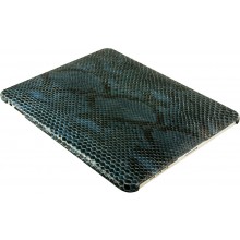 Genuine python snake leather iPad case IPAD-PT10 Cloud Blue