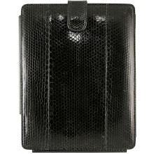 Genuine snake leather iPad case IPAD-SN36 Black