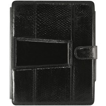 Genuine snake leather iPad case IPAD-SN37 Black