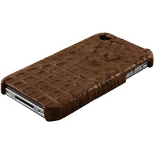 Genuine alligator leather iPhone 4 / 4S case IPHONE4-AL25HB Brown