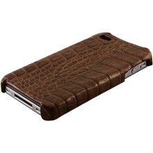 Genuine alligator leather iPhone 4 / 4S case IPHONE4-AL26BL Brown