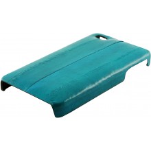 Genuine eel leather iPhone 4 / 4S case IPHONE4-EEL01 Turquoise