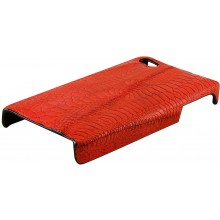 Genuine chicken leather iPhone 4 / 4S case IPHONE4-HEN01 Red