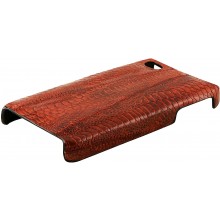 Genuine hen skin iPhone 4 / 4S case IPHONE4-HEN01 Reddish Brown