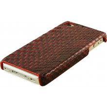 Genuine python leather iPhone 4 / 4S case IPHONE4-PT01 Burgundy