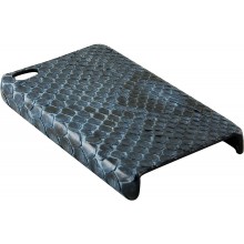 Genuine python snake leather iPhone 4 / 4S case IPHONE4-PT01 Indigo Blue