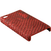 Genuine python snake leather iPhone 4 / 4S case IPHONE4-PT01 Red