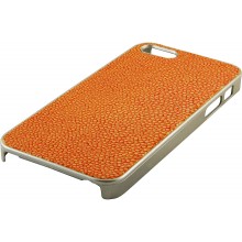Genuine stingray leather iPhone 5 / 5s case IPHONE5-CP07SA Orange